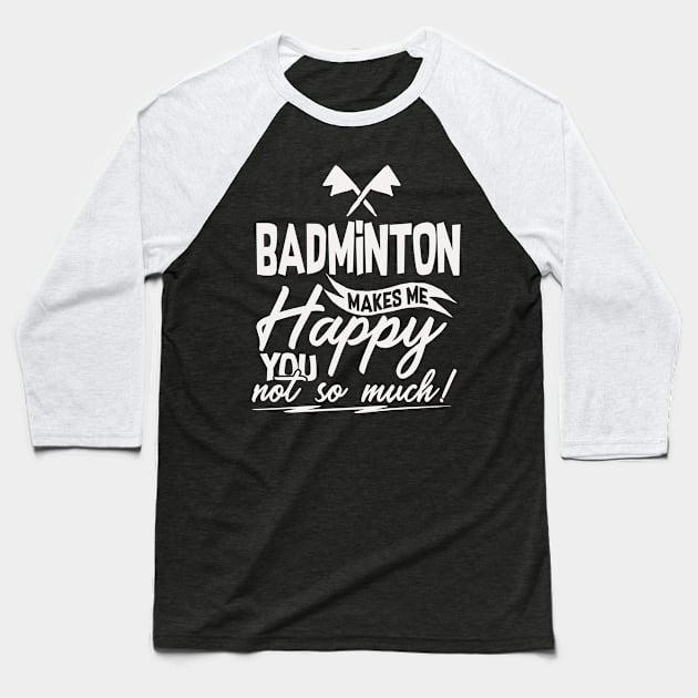 Badminton Baseball T-Shirt by Shiva121